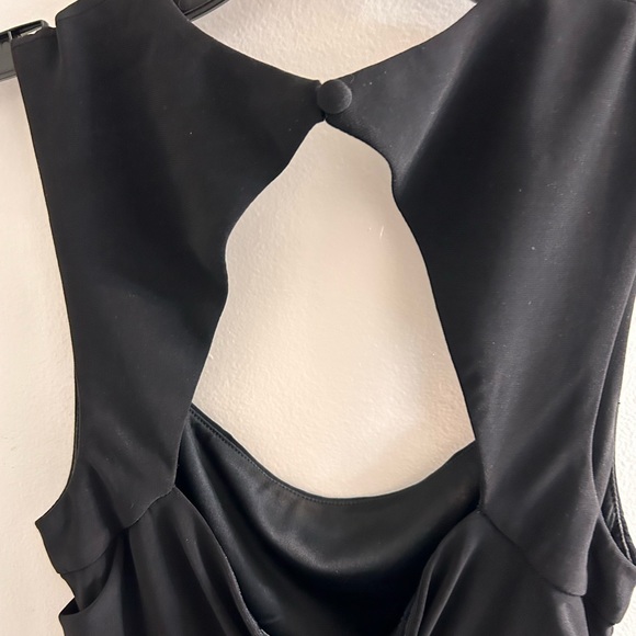 NWOT ADRIANNA PAPELL BLACK GOWN COCKTAIL DRESS/LONG/STRETCH MATERIAL/4US-40IT - Picture 4 of 10